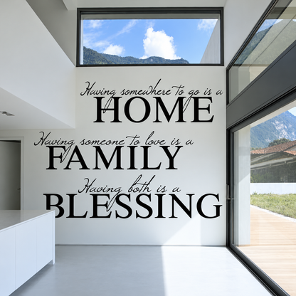 Family Blessing Wall Decal — enhanced main image