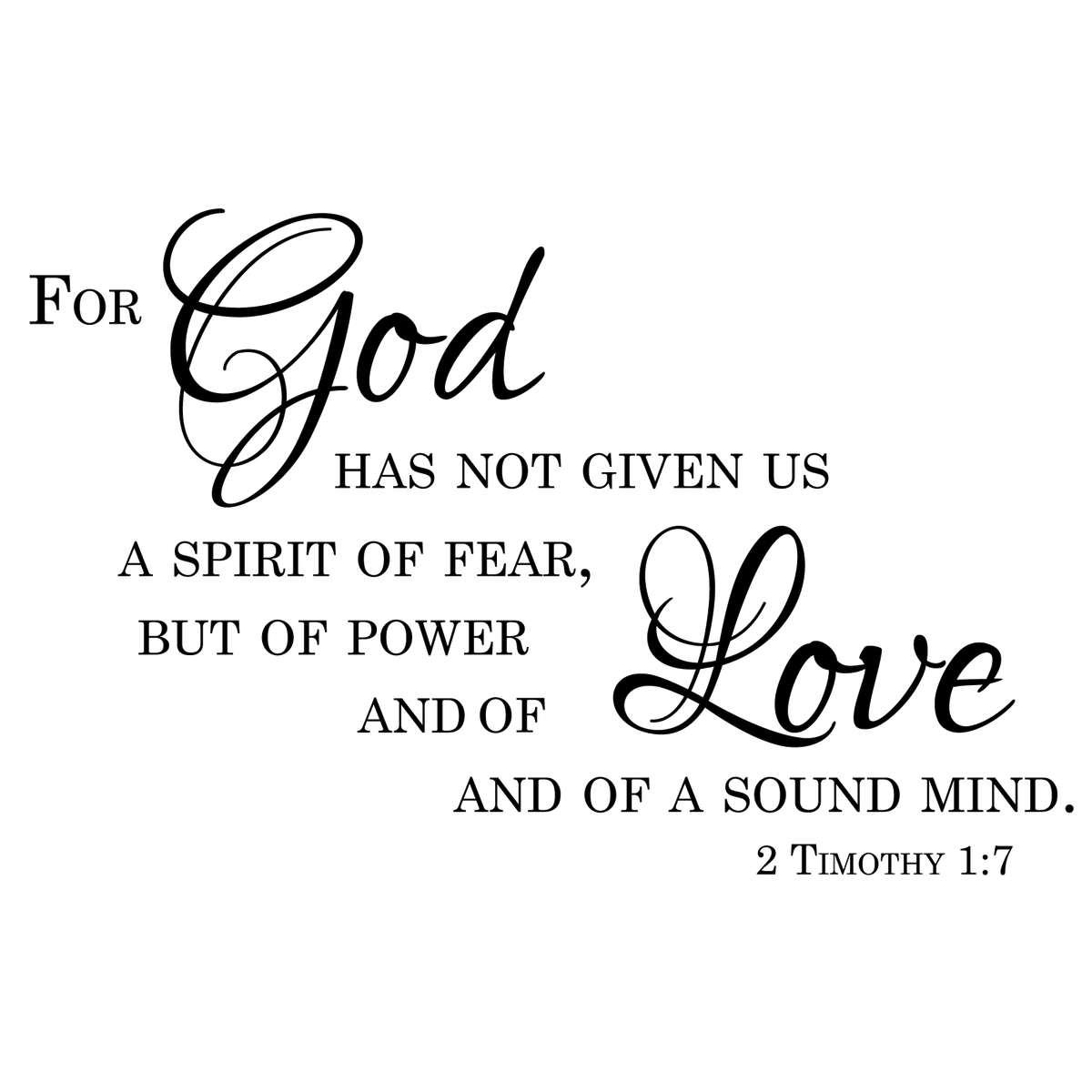 Inspirational Bible Verse Wall Decal