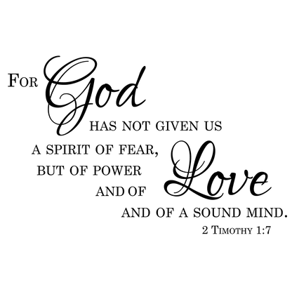 Inspirational Bible Verse Wall Decal