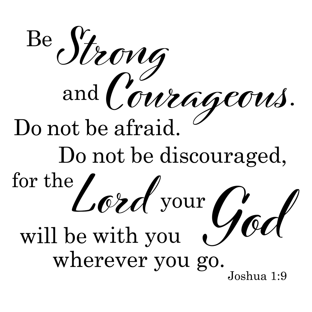 Large Bible Verse Decal – Custom Scripture Wall Sticker