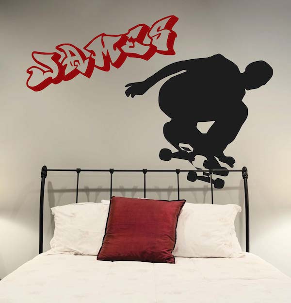 Skateboarder Wall Decal — original photo