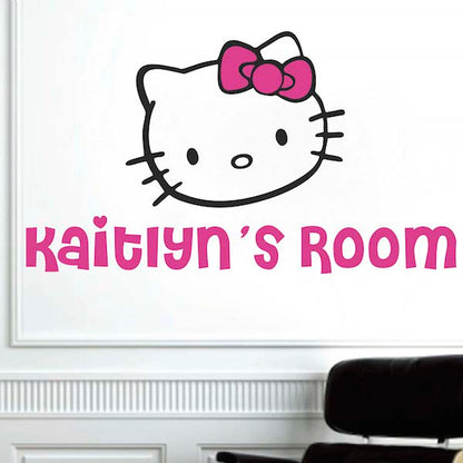 Hello Kittie Room Decal With Name — original photo