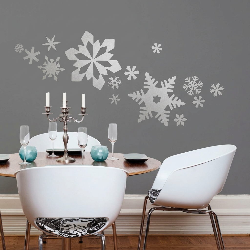 Assorted Snowflake Christmas Wall Decals