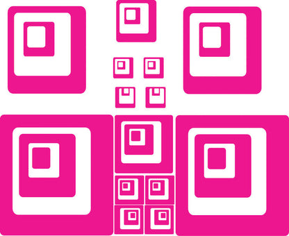 Geometric Square Decal Set