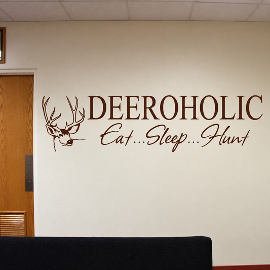 Deer Wall Quote Decal on wall