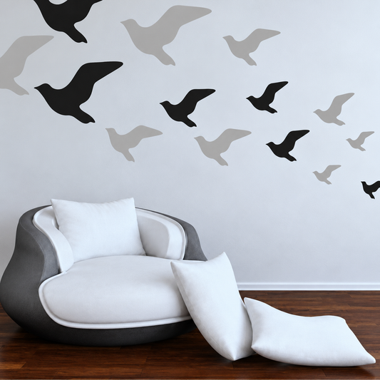 Seagull Wall Decal Set — enhanced alternate room photo
