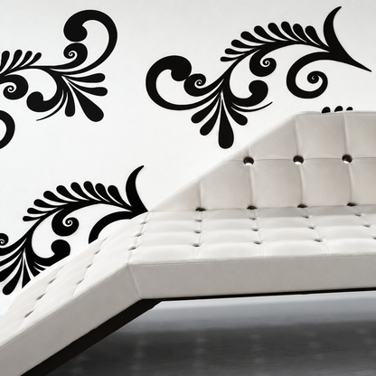 Decorative Ornament Wall Decal Set — enhanced alternate room photo