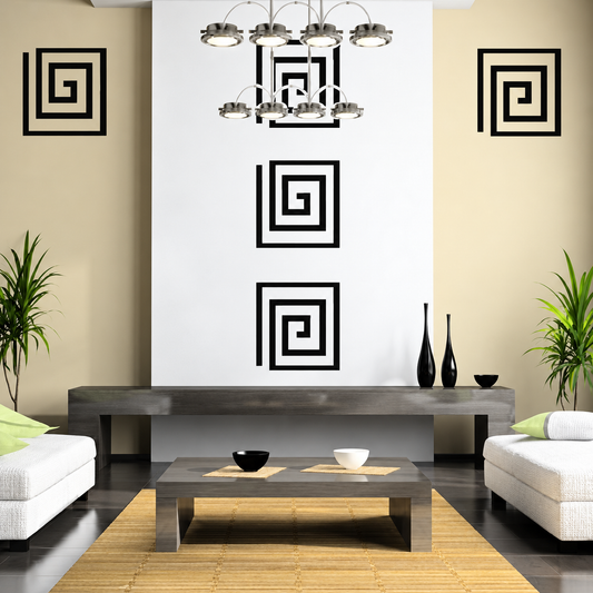 Elegant Motif Wall Decal Set — enhanced alternate room photo