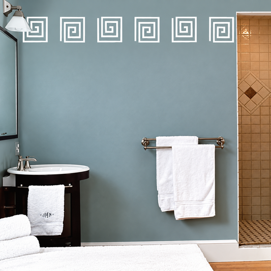Elegant Motif Wall Decal Set — enhanced original room photo