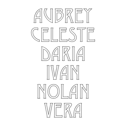 Several personalized name examples