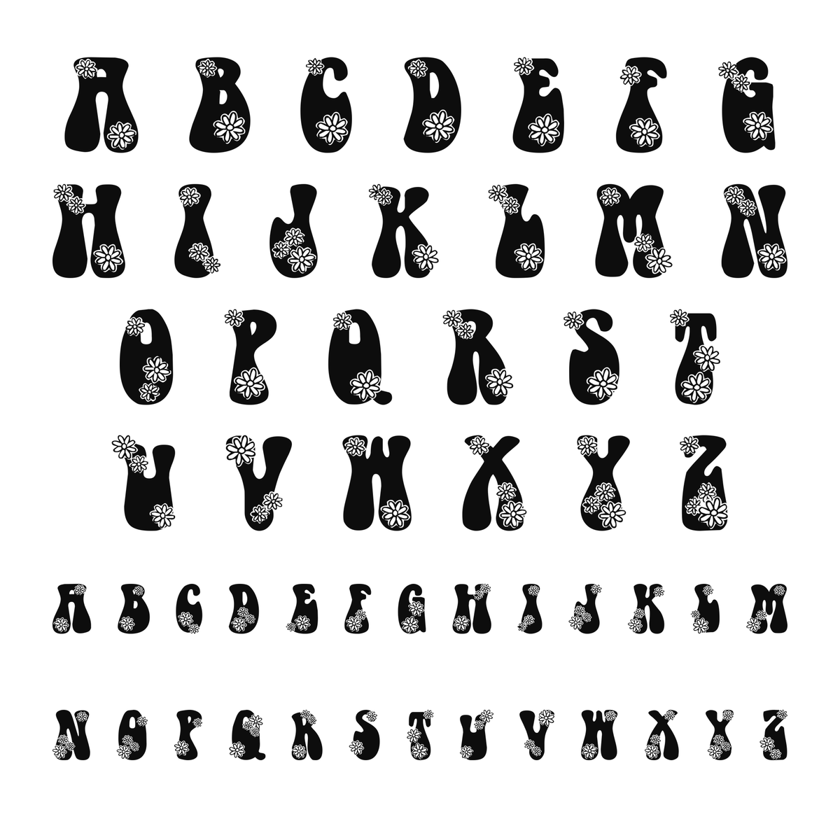 Alphabet and available characters