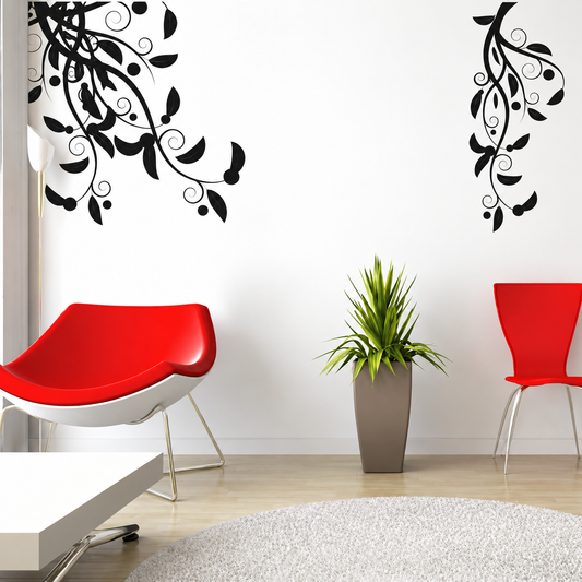 Decorative Corner Adornment Wall Decal Set — enhanced main image