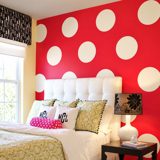 Mixed Size Polka Dot Wall Decal Set — enhanced main image