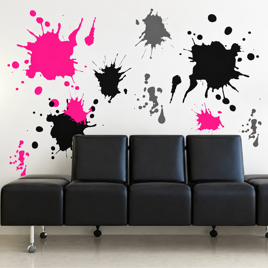 Paint Splash Wall Decal Set — enhanced main image