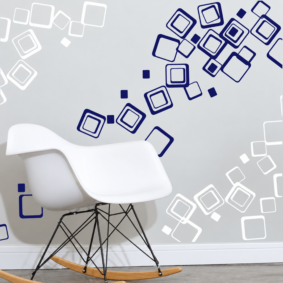Mini Square Wall Decal Set — enhanced main image