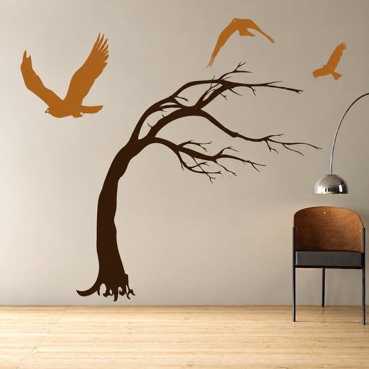 Tree and Birds Wall Decal — enhanced main image