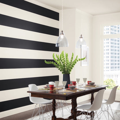 Custom wall stripes room example 2