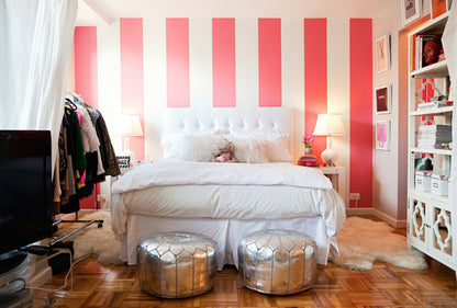 Custom wall stripes room example 6
