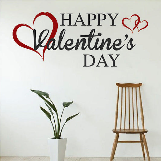 Happy Valentines Day Wall Decal — original product photo