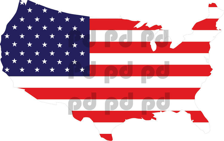 American Flag Wall Decal