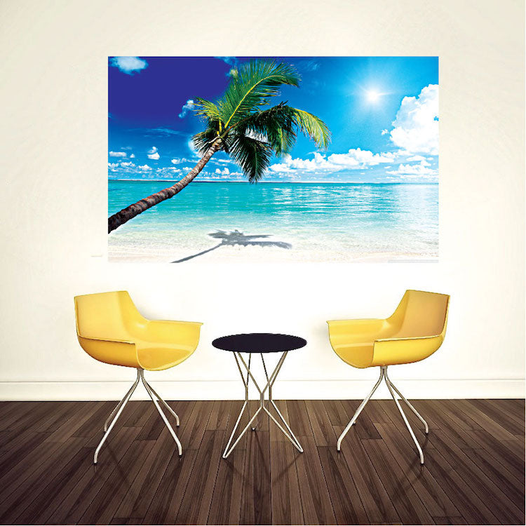 Beach Palm Tree Decal