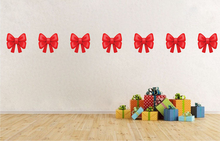 Christmas Bow Decal Set