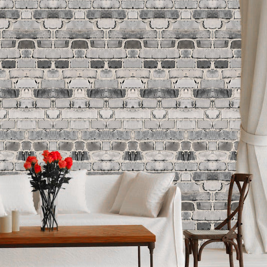 Gray Brick Wallpaper Decal