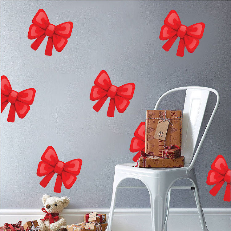 Christmas Bow Decal Set