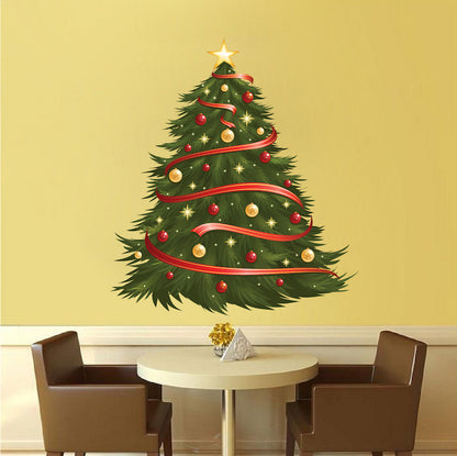 Decorated Christmas Tree Decal