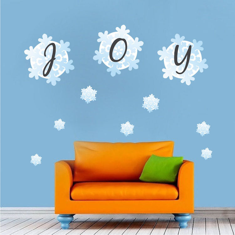 Joy Snowflake Decal Set