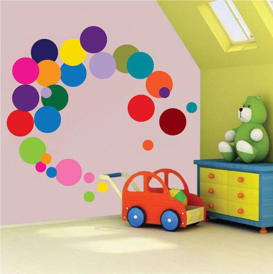 Colorful Dots Wall Decal