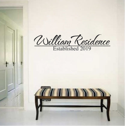 Personalized Family Wall Decal