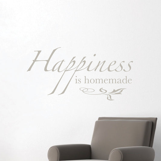 Happiness Wall Quote Decal