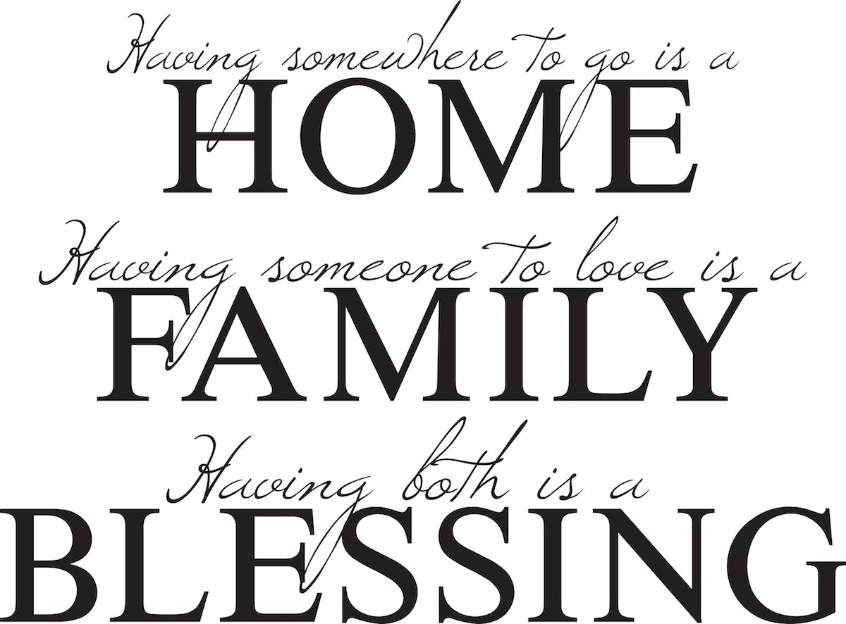 Family Blessing Wall Decal
