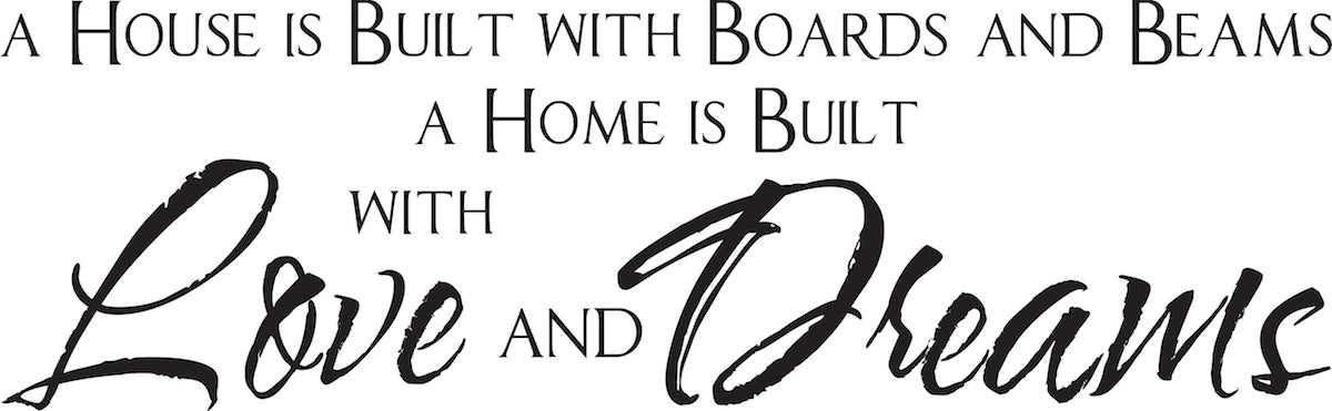 Large Home Wall Quote Decal