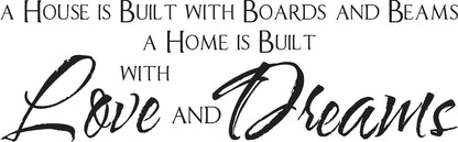 Large Home Wall Quote Decal