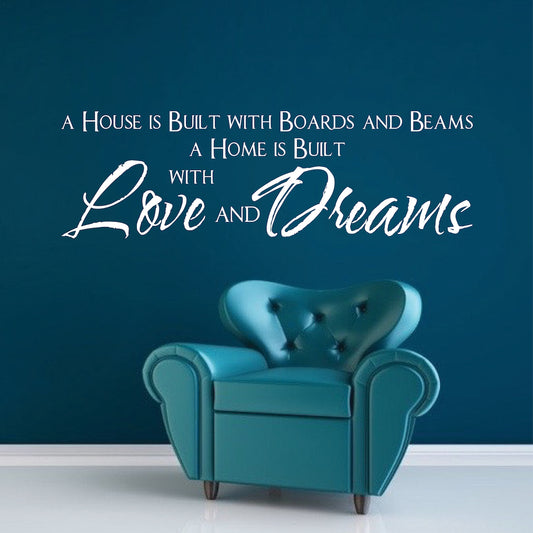 Large Home Wall Quote Decal