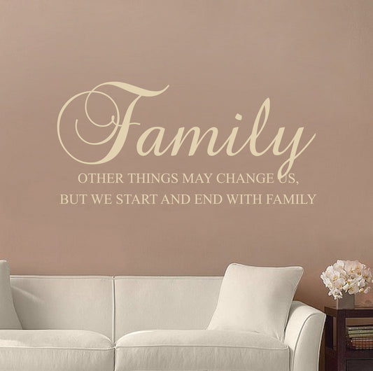 Together As One Family Wall Decal