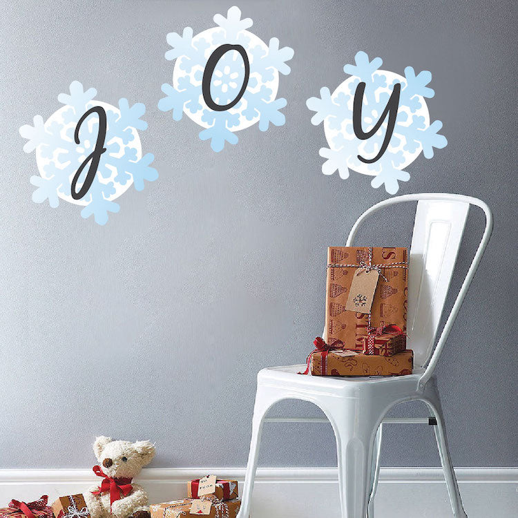 Joy Snowflake Decal Set
