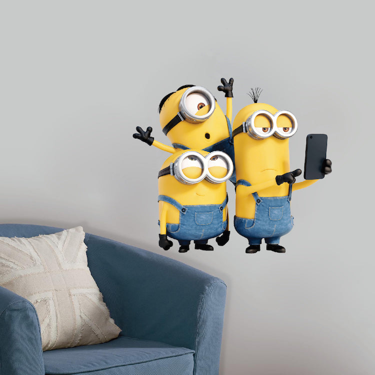 Yellow Cartoon Character Wall Decal