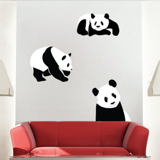 Panda Bears Wall Decal