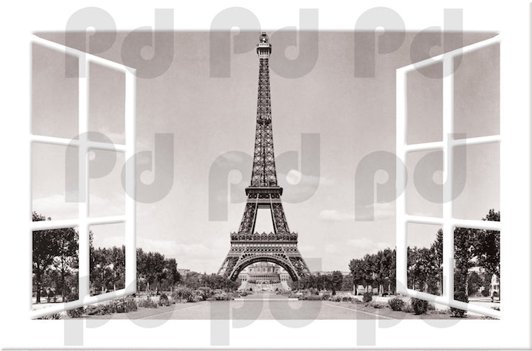 Paris Window Wall Decal