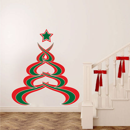 Abstract Christmas Tree Decal