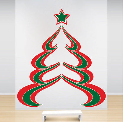Abstract Christmas Tree Decal