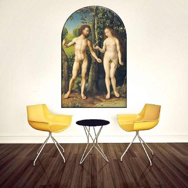 Adam and Eve Wall Decal