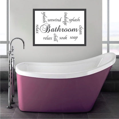 Relax & Unwind Bathroom Wall Decal