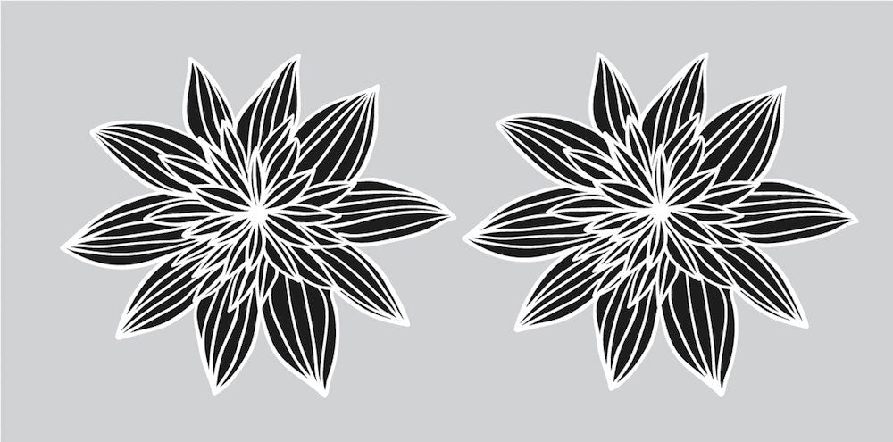 Fancy Flower Decal Set