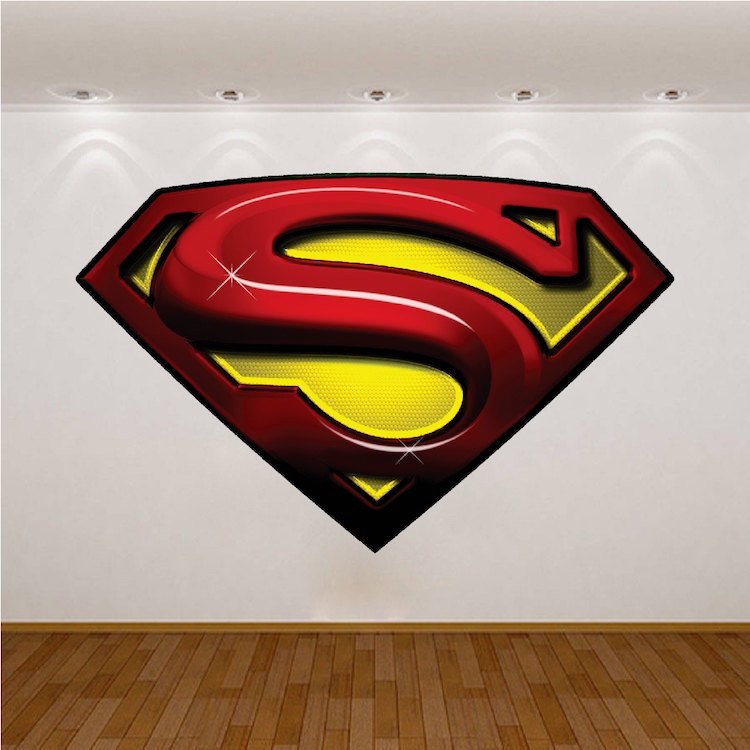Kids Room Superhero Logo Wall Decal