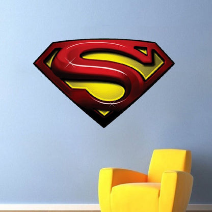 Kids Room Superhero Logo Wall Decal