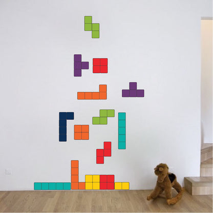Colorful Falling Blocks Decal Set